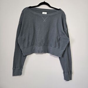 OFFLINE By Aerie Waffle Crew Neck Long Sleeve T-Shirt M